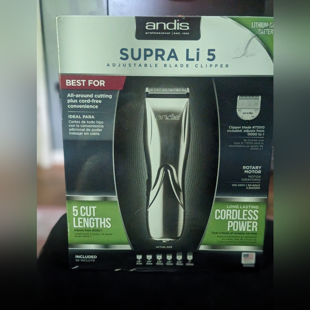Andis SUPRA Li 5 Cordless Clipper